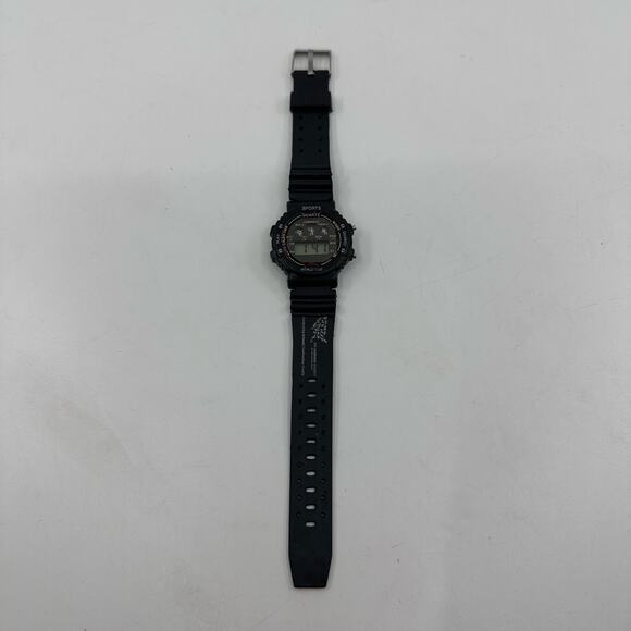 VTG Quartz World Time Watch The Humane Society Black Sports Band 90's Watch - Picture 8 of 8